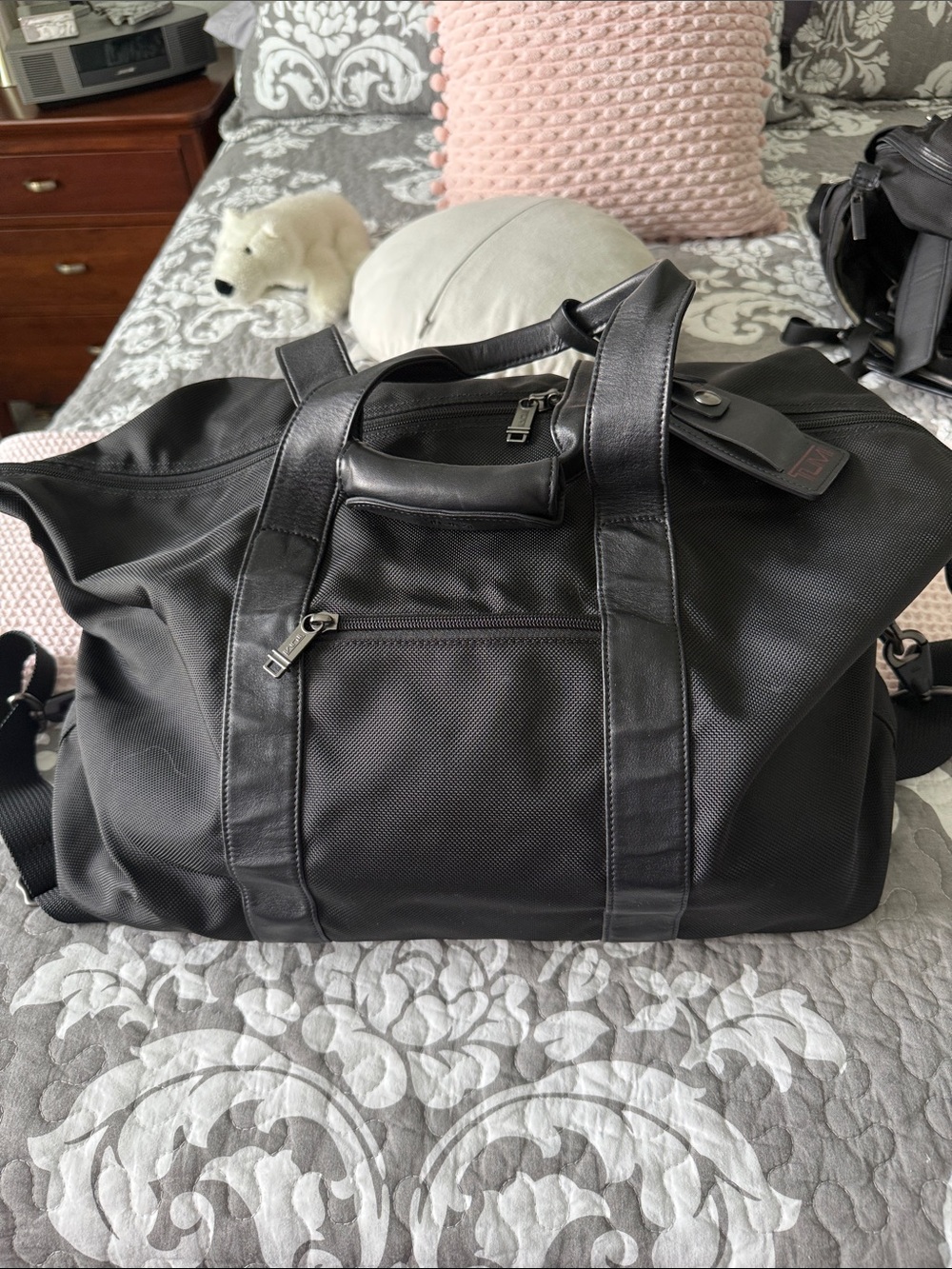 Tumi Ballistic Black Weekender Duffel Bag - Like New